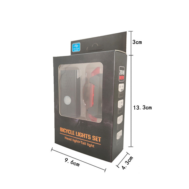 Fahrradlicht-Set, USB-aufladbar, wasserdicht