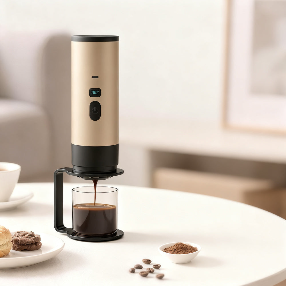 Tragbare Espresso-Kaffeemaschine mit Akku, 0,5 L