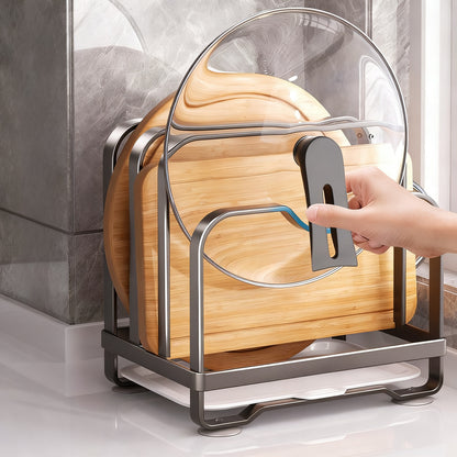 Küchenständer für Deckel, Messer und Schneidbretter