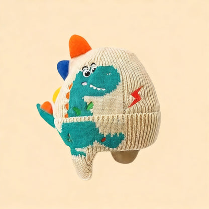 Kindermütze mit Ohrenklappen, gestrickt, warm