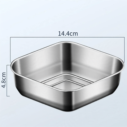 Edelstahl-Dampfgareinsatz mit Trennwand