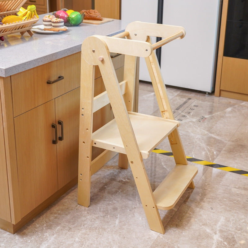 Montessori-Lernturm aus Holz, klappbar, 91×46×48 cm