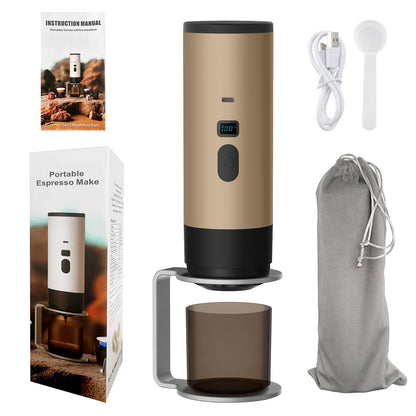 Tragbare Espresso-Kaffeemaschine mit Akku, 0,5 L