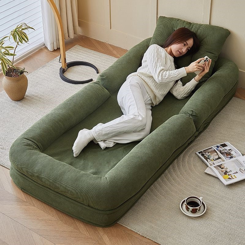 Klappsofa aus Kordstoff, Einzelsitz