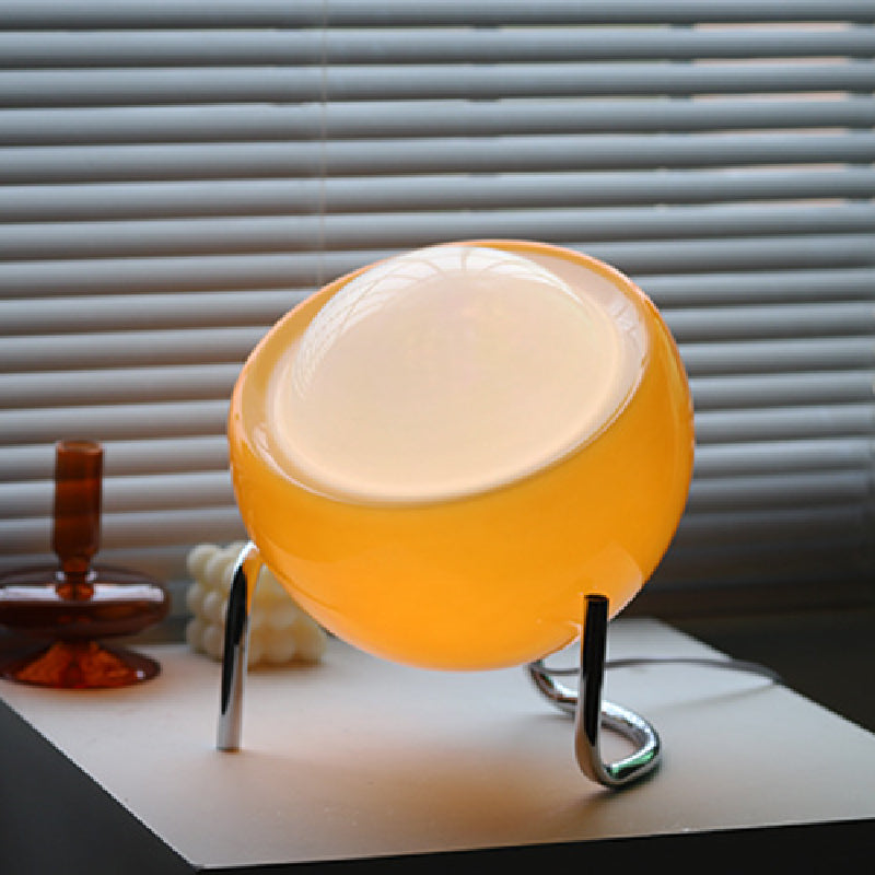 Brehn | RETRO GLAS TISCHLEUCHTE - AMBIENT NORDISCHES NACHTLICHT
