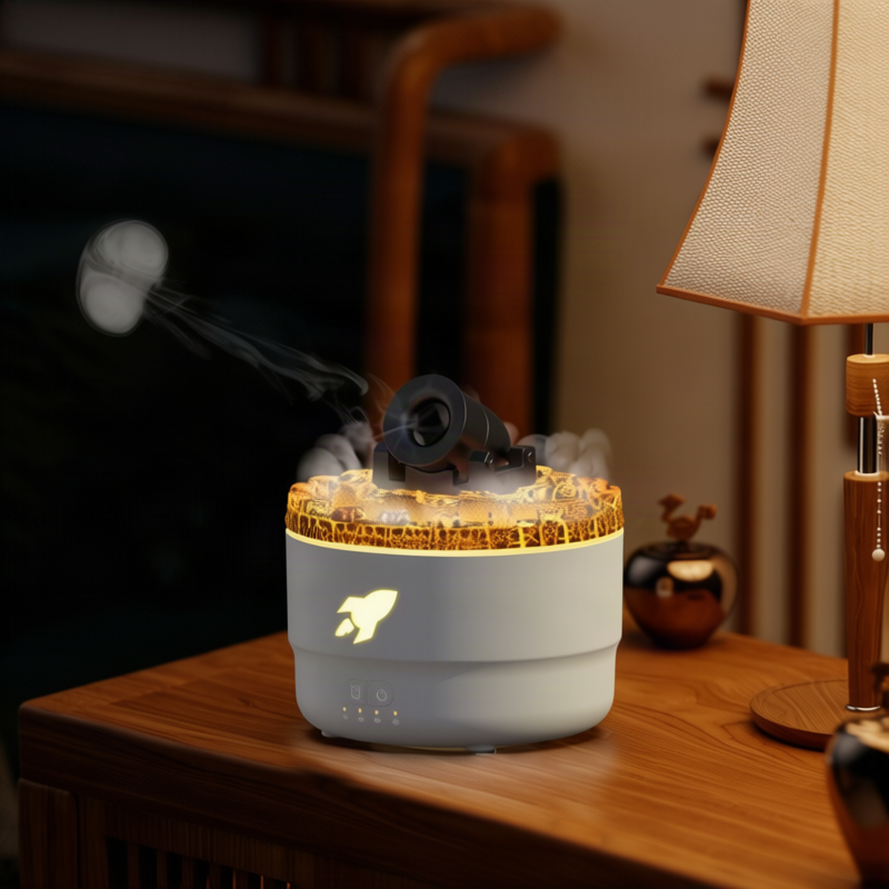 Großer Vulkan-Luftbefeuchter mit Aromafunktion, Modell 176