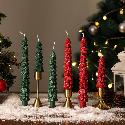 Weihnachtsbaum-Duftkerze, Sojamischung, handgefertigt