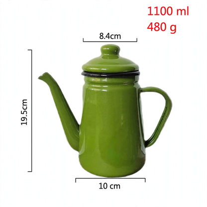 Emaillierte Handbrühkanne 1,1 L