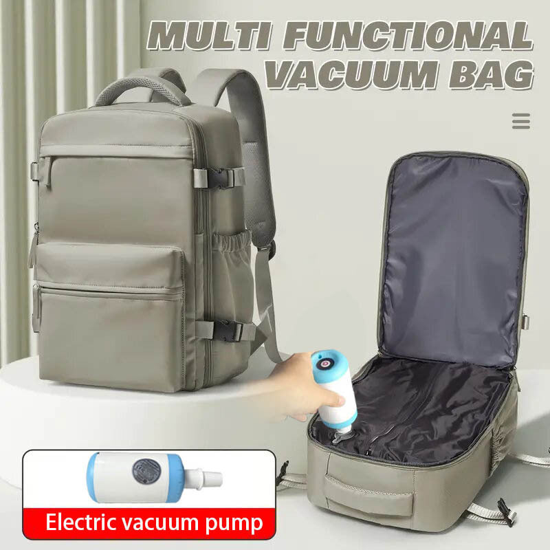 Kompressions-Rucksack, 36–55 L, mit Pumpe