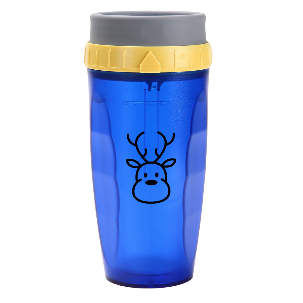 Tragbarer Trinkbecher mit Strohhalm, 300 ml