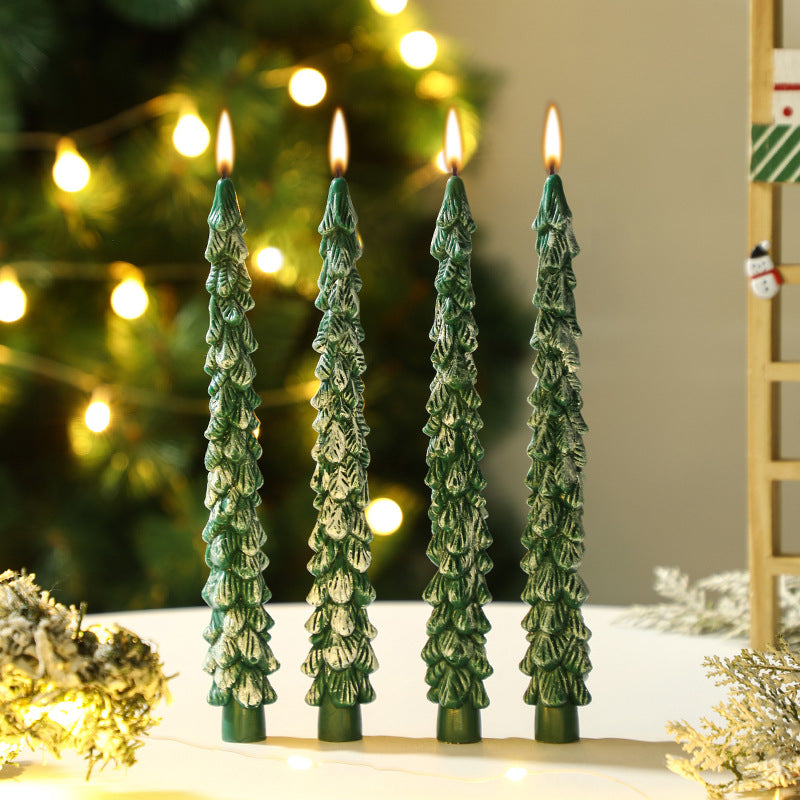 Weihnachtsbaum-Duftkerze, handgefertigt