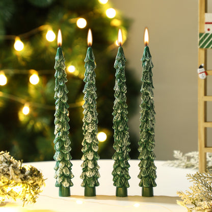 Weihnachtsbaum-Duftkerze, handgefertigt