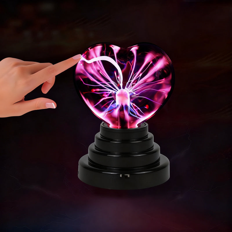 Plasma-Kugelleuchte, Glas, 105×145 mm