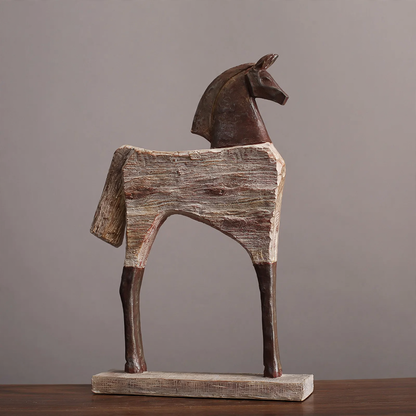 Tierskulptur aus Harz, Pferd oder Rind