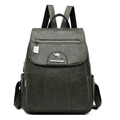 Damen-Rucksack, PU-Leder, Vintage-Stil