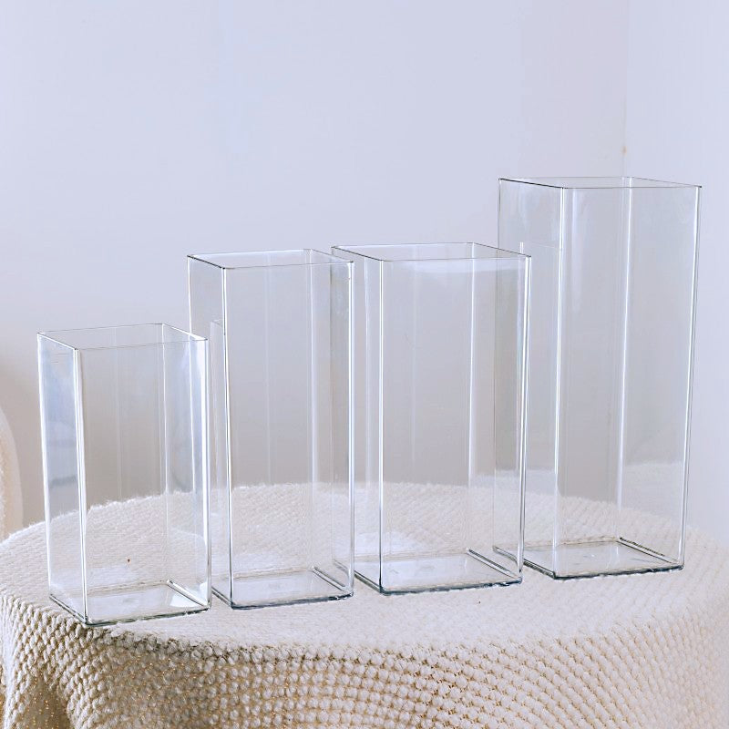Glaszylinder-Blumenvase, 18,5–28,5 cm, modern