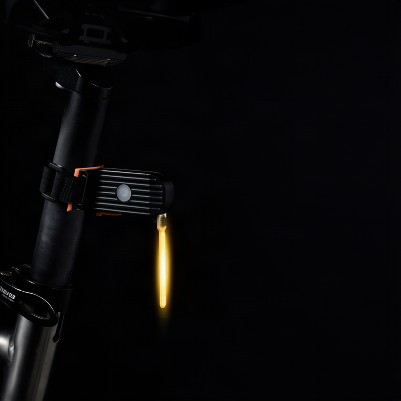 Fahrrad-Rücklicht mit Fließlicht-Effekt, USB-C