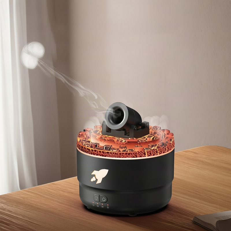 Großer Vulkan-Luftbefeuchter mit Aromafunktion, Modell 176