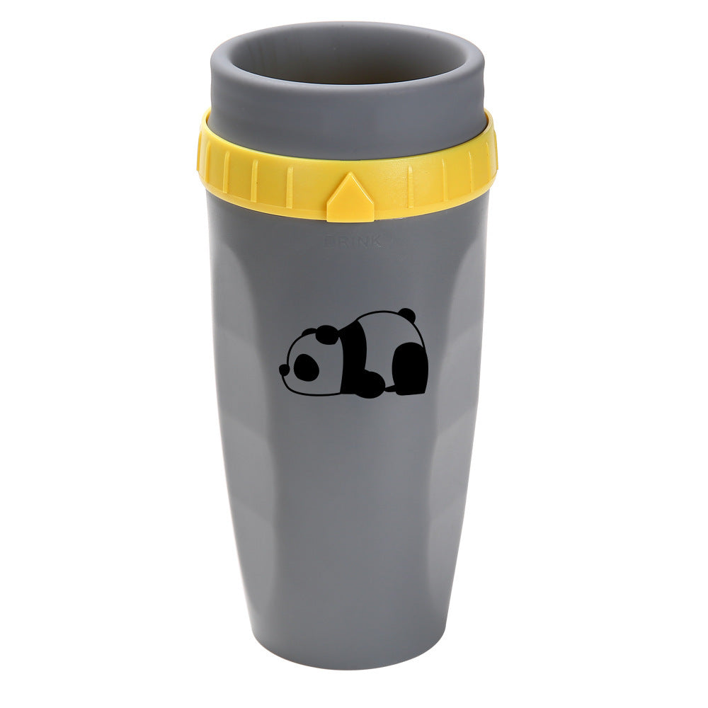 Tragbarer Trinkbecher mit Strohhalm, 300 ml