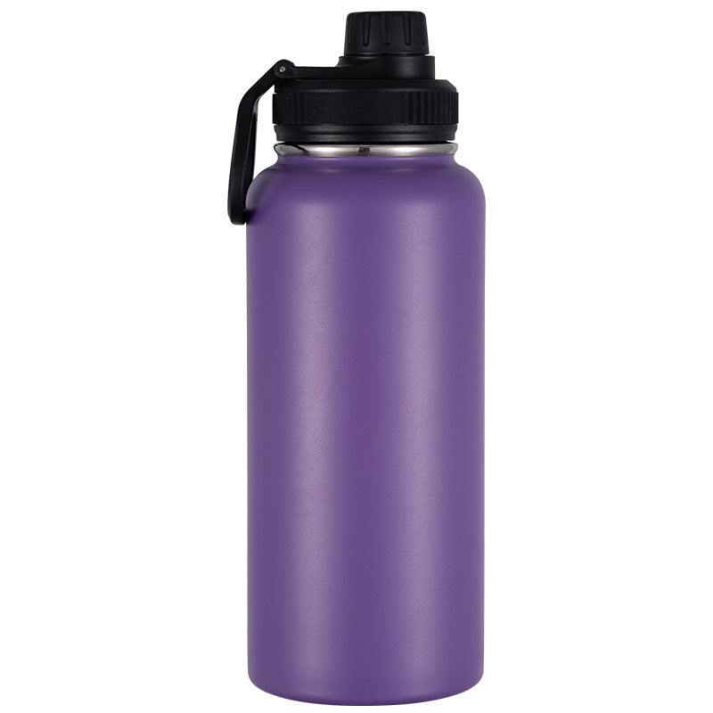 Isolierte Edelstahl-Trinkflasche mit Tragegriff