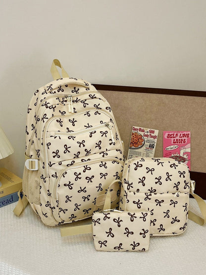 Damen-Rucksack-Set, 3-teilig, Nylon, große Kapazität