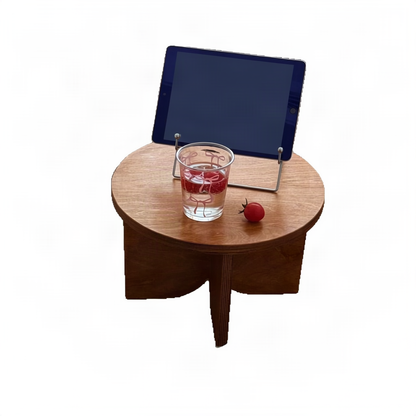 Runder Holztisch, 40×40 cm, Höhe 24 cm