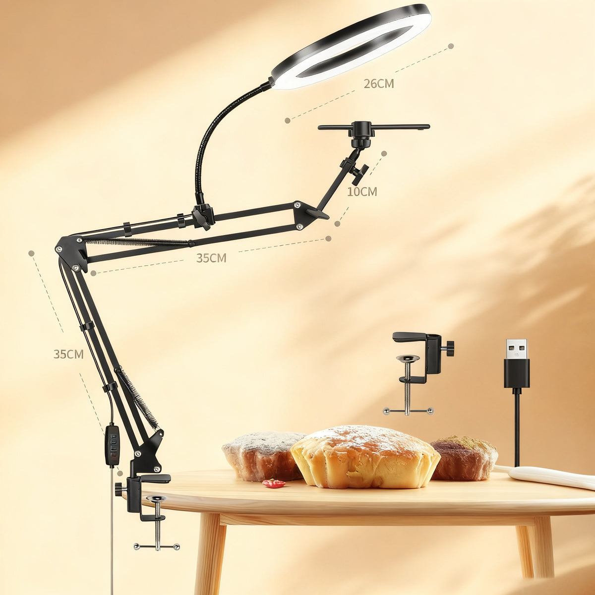 Selfie-Stativ mit Gimbal und Gesichtsverfolgung