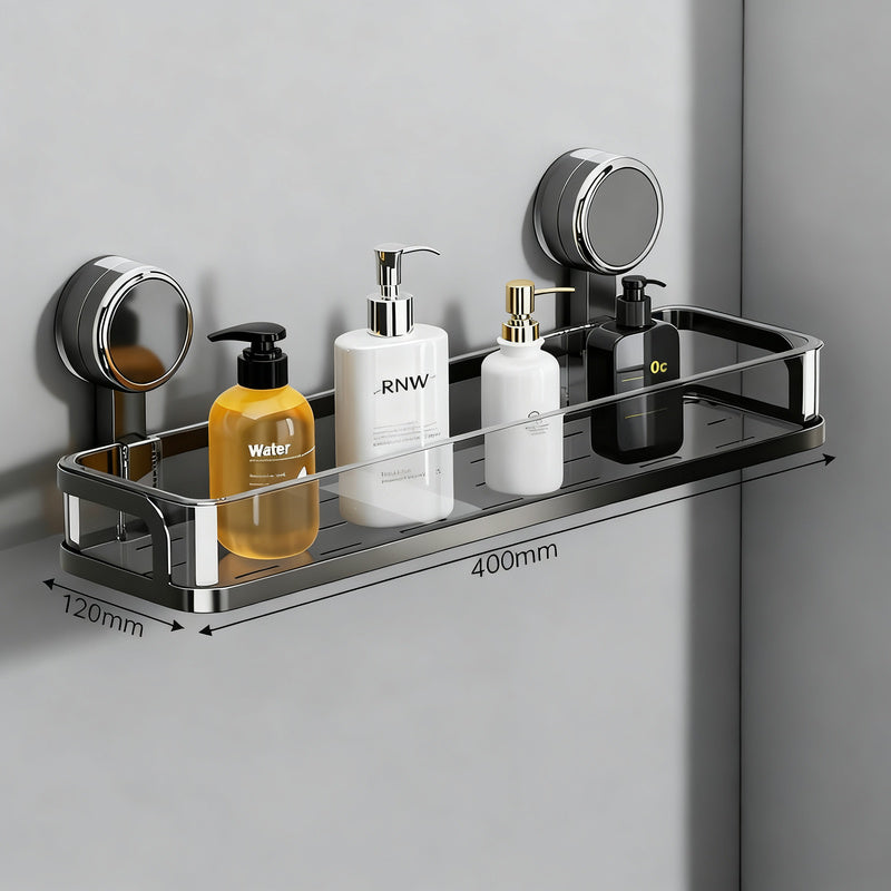 Badezimmer-Regal mit Saugnapf ohne Bohren