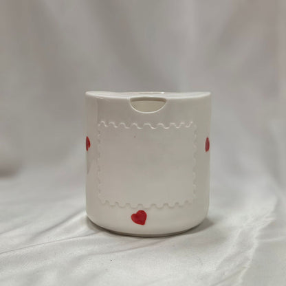 Handbemalte Keramiktasse, 460 ml