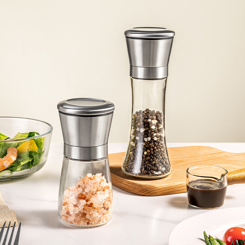 Handmühle für Gewürze, Glas, modern
