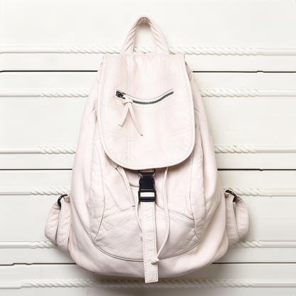 Rucksack aus PU-Material – doppelte Schultergurte, pflegeleichte Oberfläche, für Alltag & Freizeit