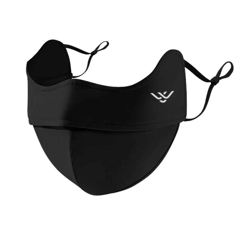 UV-Schutz-Gesichtsmaske mit Ohrschlaufen und Nackenschutz