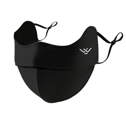 UV-Schutz-Gesichtsmaske mit Ohrschlaufen und Nackenschutz