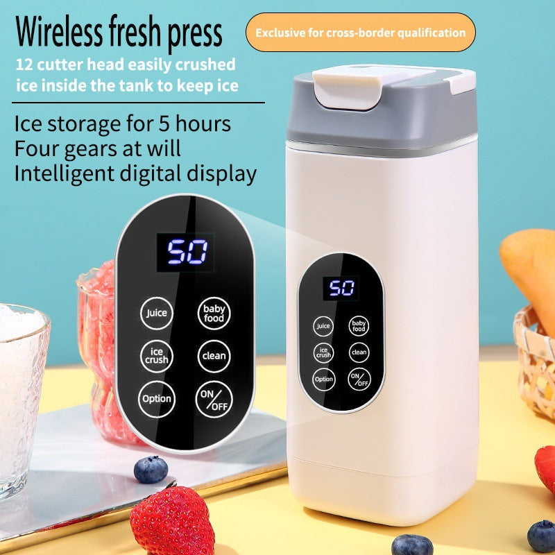 Tragbarer USB-Entsafter, 400 ml, 12 Mahlzähne