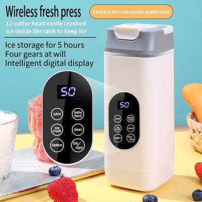 Tragbarer USB-Entsafter, 400 ml, 12 Mahlzähne