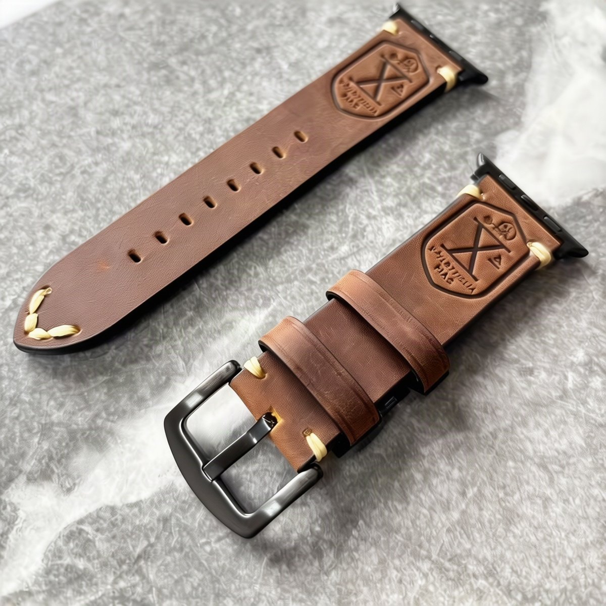 Vintage Uhrenarmband aus Rindsleder