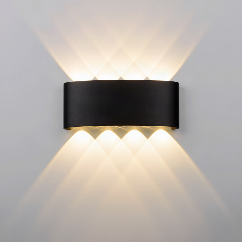 LED-Wandleuchte, Aluminium, wasserfest