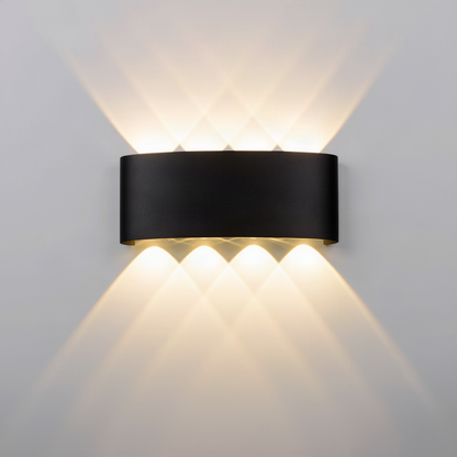 LED-Wandleuchte, Aluminium, wasserfest