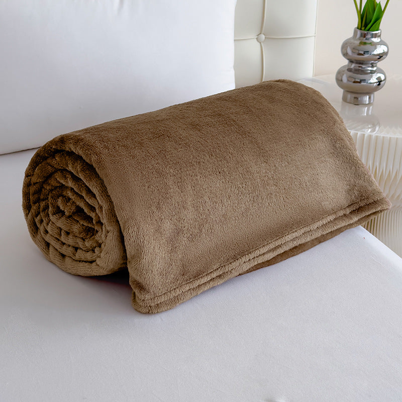 Fleecedecke aus Polyester, 100×150 bis 200×230 cm