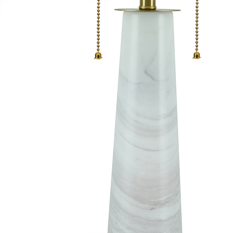 Marmor-Tischlampe mit Touchschalter