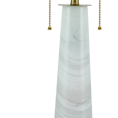 Marmor-Tischlampe mit Touchschalter