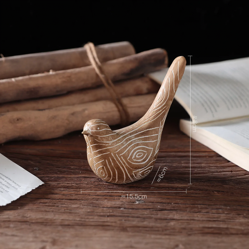 Vogelfigur aus Harz, modernes Design