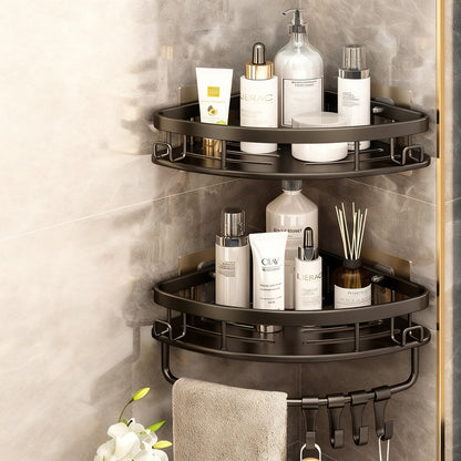 Badezimmer-Eckkorb aus Aluminium