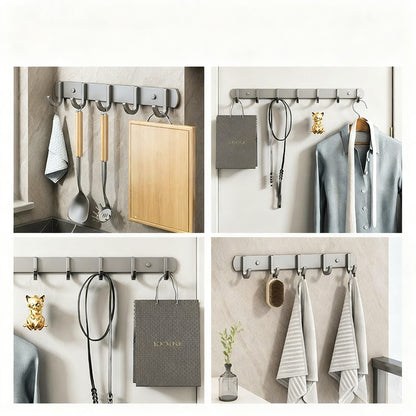 Starke Aluminium-Wandhaken mit Klebepads