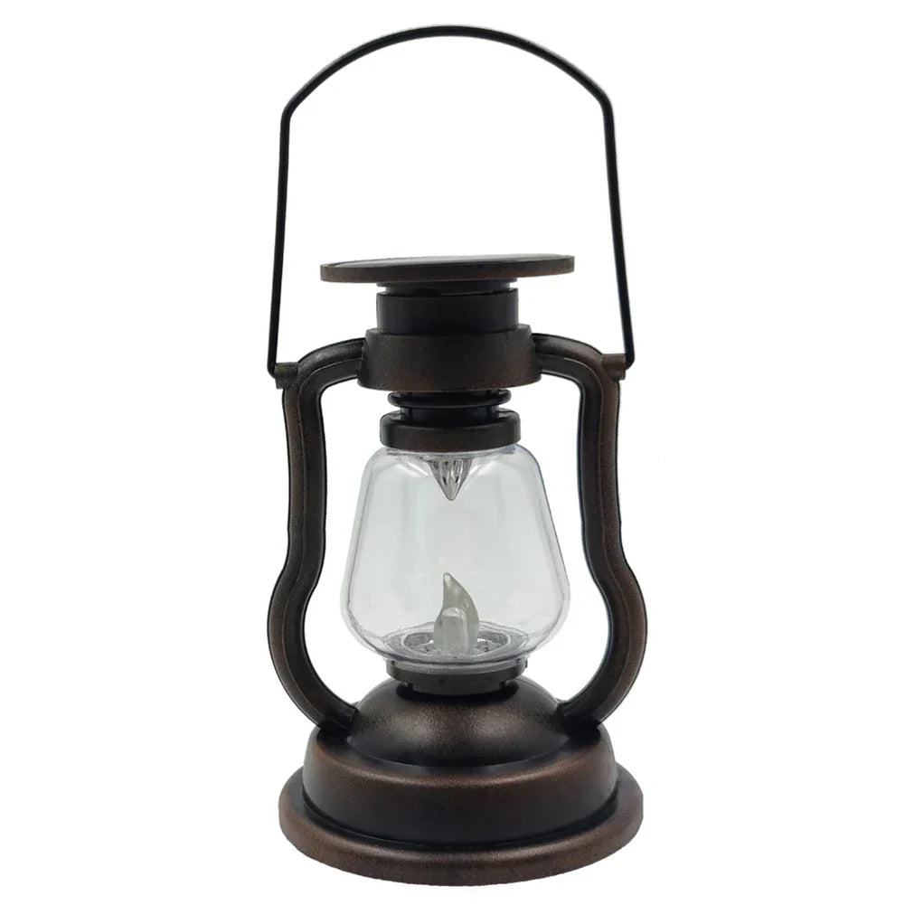 Retro Solar Laterne – Vintage Stil für Outdoor Camping, Garten und Balkon, Wetterfest und Energieeffizient | Brehn