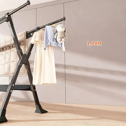 Klappbarer Wäscheständer aus Aluminium, 1,36–2,5 m