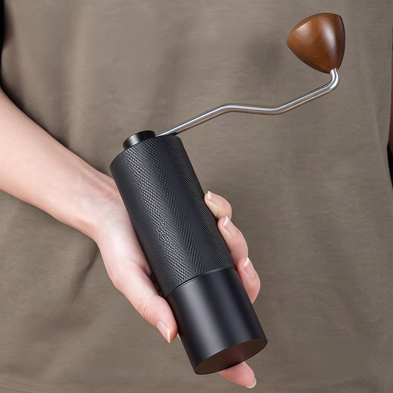 Handkaffeemühle mit Stahlkern, Luxus-Design