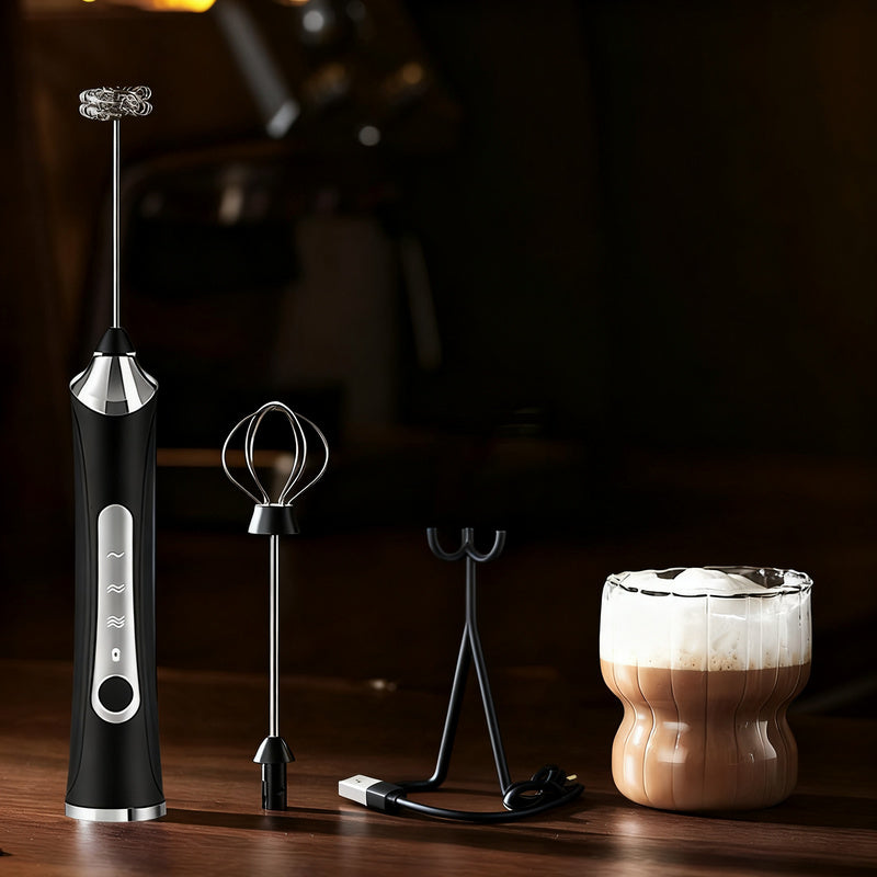 Elektrischer Milchaufschäumer, USB-C, mehrere Funktionen