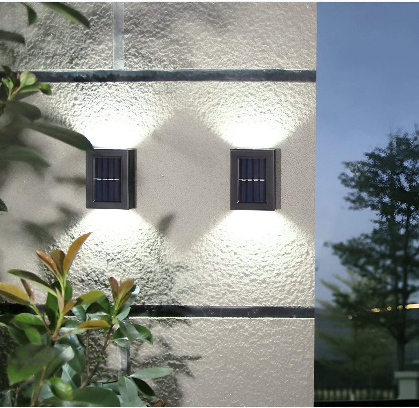 Brehn | Solar Außenlampe LED IP65 wasserdicht Schwarz