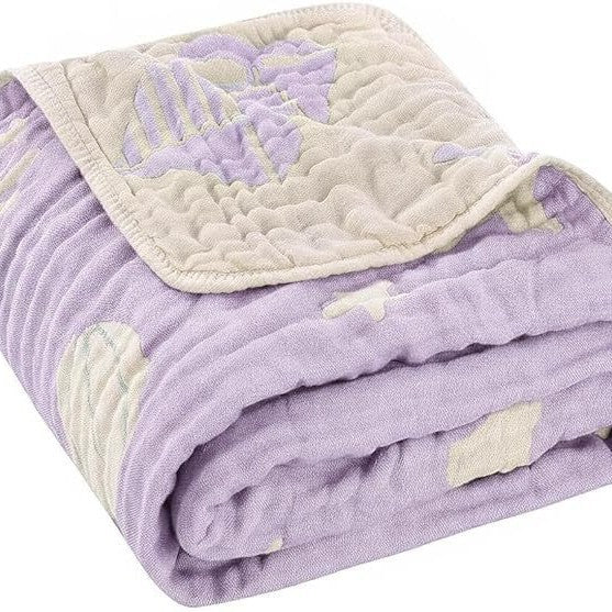 Babydecke aus Baumwolle, 6-lagig, 103 x 103 cm